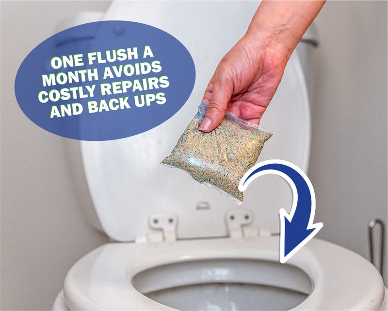 Homey Aim Septic Tank Treatment. 1 Year Supply. Safe Green Cultures and Enzymes Powder in Packets Avoid Bad Odors, Organic Clogs and Expensive Sewage Backups. - Image 4